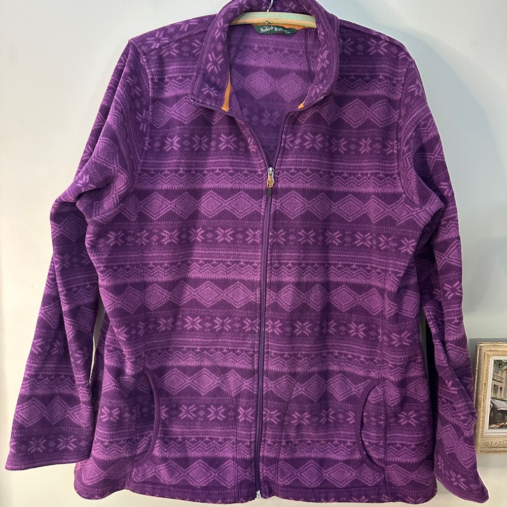 Woolrich Purple Patterned Ski Jacket
